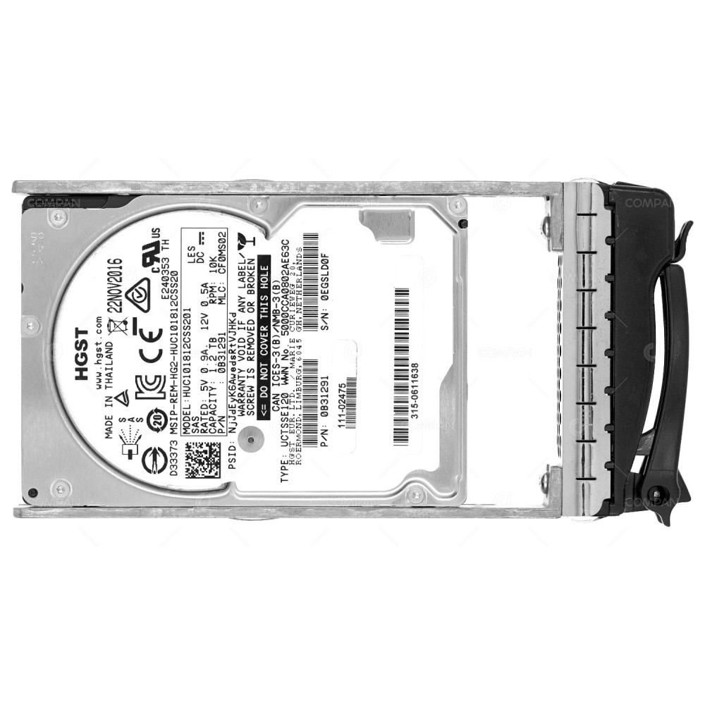 111-02475 NETAPP HDD 1.2TB 10K SAS 12G 2.5" SFF FOR NETAPP E-SERIES